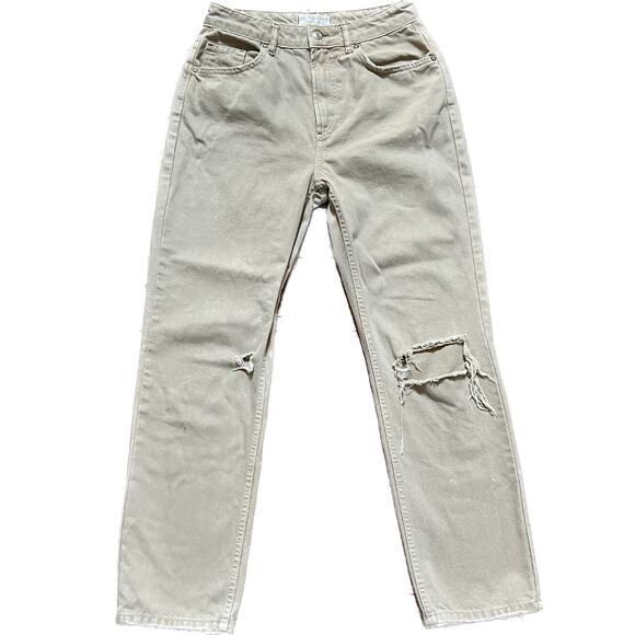Free People Dakota Straight-Leg Jeans 27 Cafe Au Lait - Picture 10 of 11